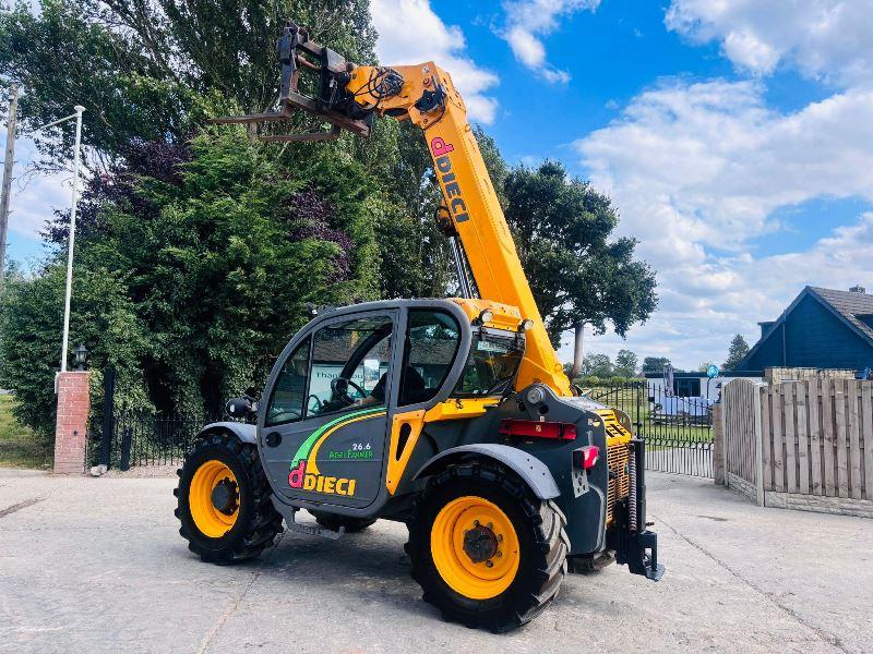 DIECI 26.6 AGRI FARMER 4WD TELEHANDLER *YEAR 2011, AG-SPEC, 5563 HOURS* VIDEO *