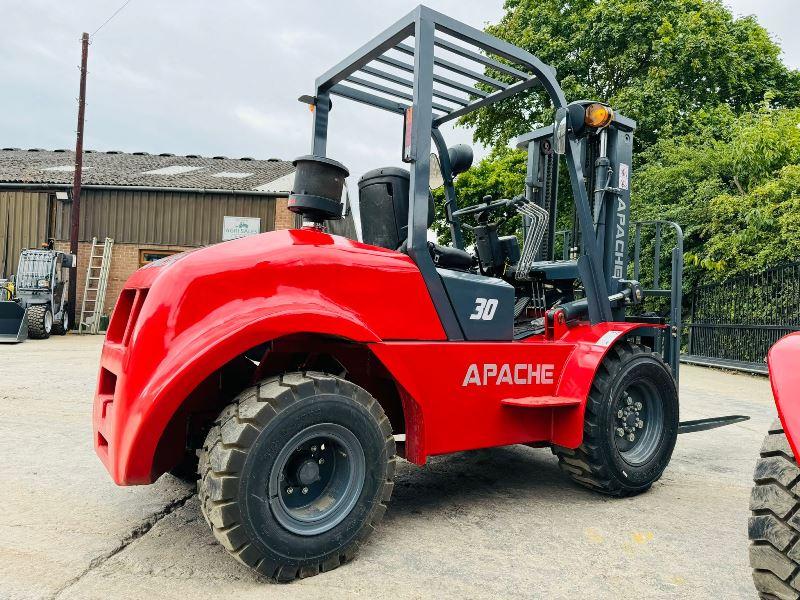 UNUSED APACHE FR30 ROUGH TERRIAN 4WD FORKLIFT *YEAR 2024, ONLY 2 LEFT* VIDEO*