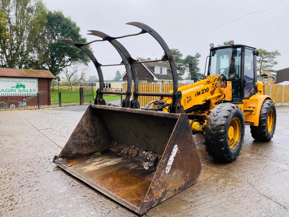 JCB TM270 LOADING SHOVEL C/W GRAPPLE BUCKET * SEE VIDEO