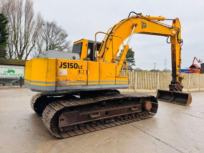 JCB JS150 TRACKED EXCAVATOR C/W QUICK HITCH & BUCKET *VIDEO*