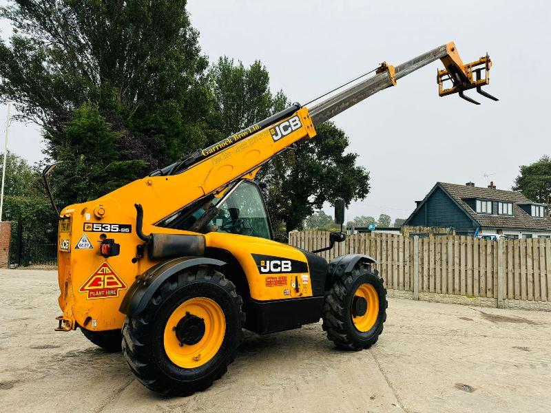 JCB 535-95 4WD TELEHANDLER C/W JOYSTICK CONTROL & PALLET TINES *VIDEO*