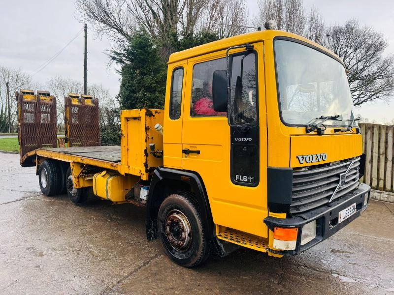 VOLVO FL6 11 6X2 BEAVER TAIL LORRY C/W FLIP TOE RAMPS *VIDEO*