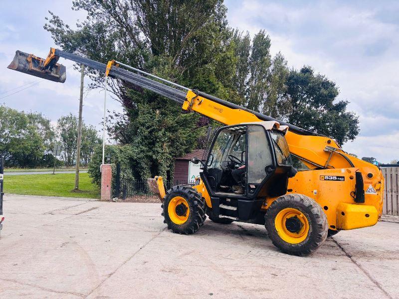 JCB 535-140HI-VIZ 4WD TELEHANDLER *14 METER REACH,  YEAR 2015* C/W BUCKET *VIDEO*