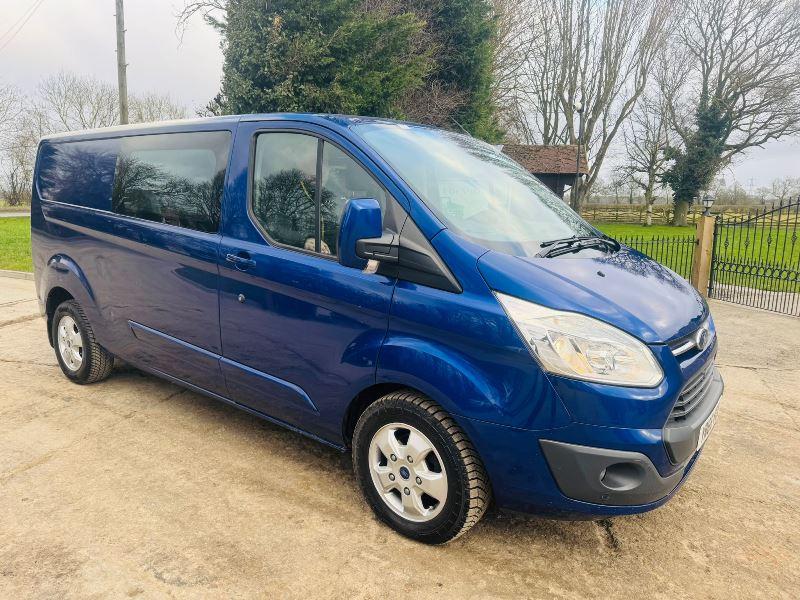 FORD TRANSIT LIMITED CUSTOM CREW VAN *MOT'D TILL NOVEMBER 2025, YEAR 2016*