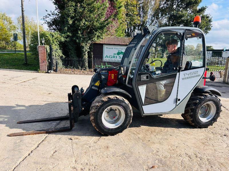 WEIDEMAN T4512 4WD TELEHANDLER *YEAR 2015, ROAD REGISTERED, 3860 HOURS* VIDEO*