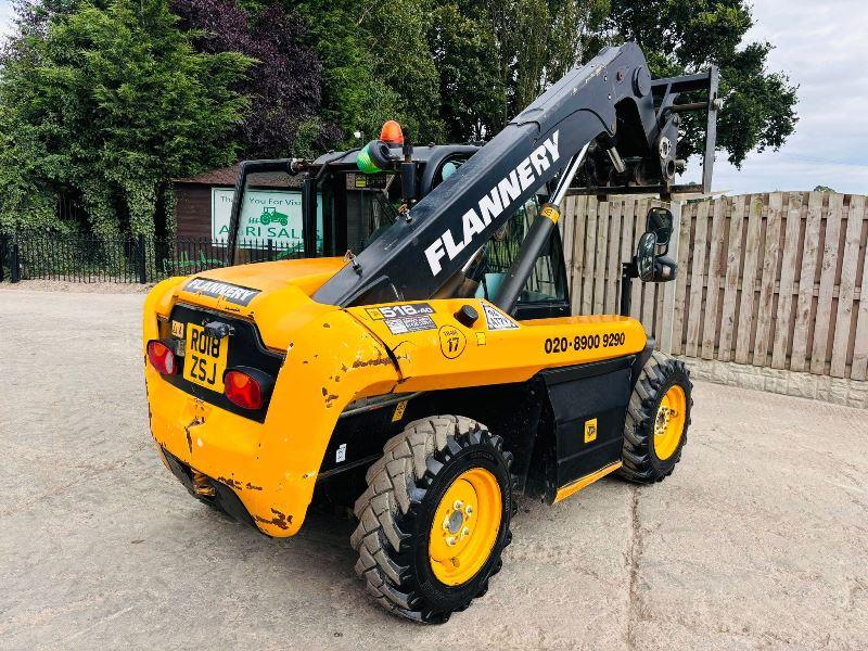 JCB 516-40 4WD TELEHANDLER *YEAR 2018, 3066 HOURS* C/W PALLET TINES *VIDEO*