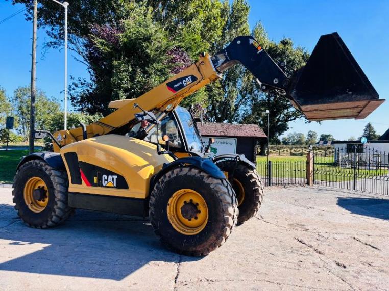 CATERPILLAR TH407C 4WD TELEHANDLER *AG-SPEC, YEAR 2016* C/W NEW BUCKET *VIDEO*