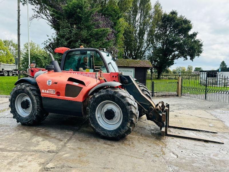 MANITOU MLT634-120 4WD TELEHANDLER *AG-SPEC* C/W PICK UP HITCH *VIDEO*