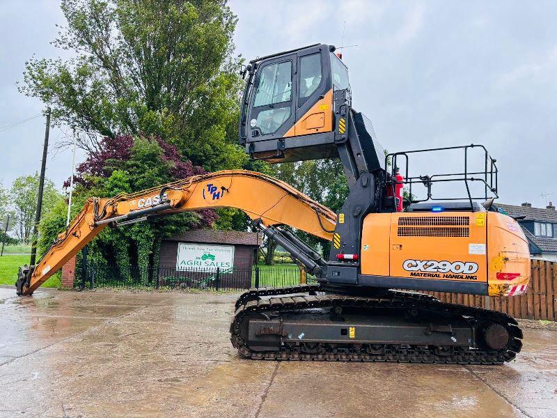 CASE CX290D HIGH RISE CABIN TRACKED EXCAVATOR *YEAR 2017* C/W QUICK HITCH *VIDEO*