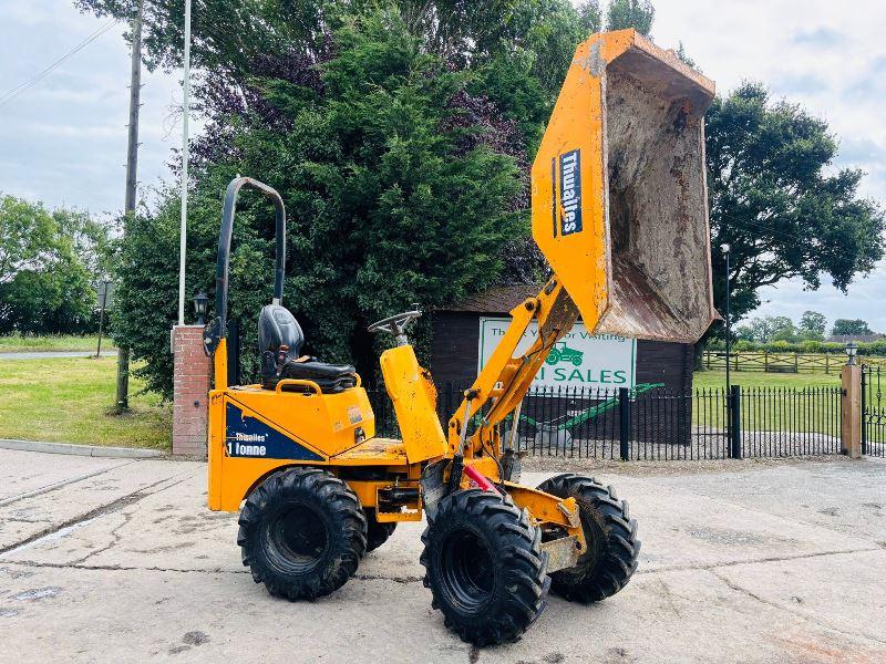 THWAITES 1TONN HIGH TIP DUMPER *YEAR 2019* C/W ROLE BAR *VIDEO*