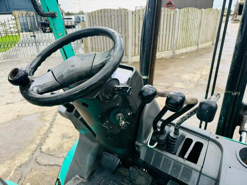 MITSUBISHI FD25 DIRSEL FORKLIFT C/W SIDE SHIFT *VIDEO*