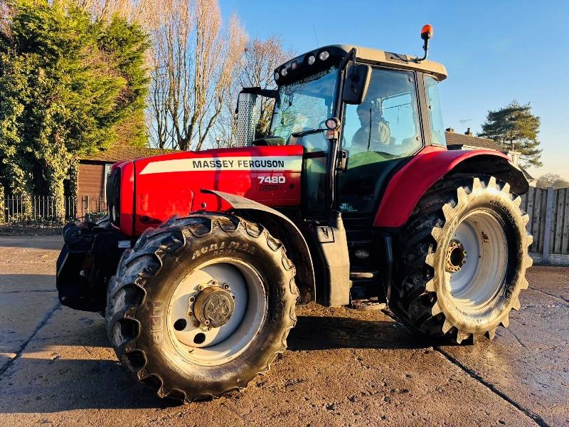 MASSEY FERGUSON 7480 DYNA VT 4WD 50K TRACTOR C/W FRONT LINKAGE & PTO