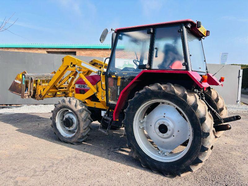 CASE 4210 TRACTOR *C/WBUCKET MUCKFORK AND PALLET TINES*VIDEO*