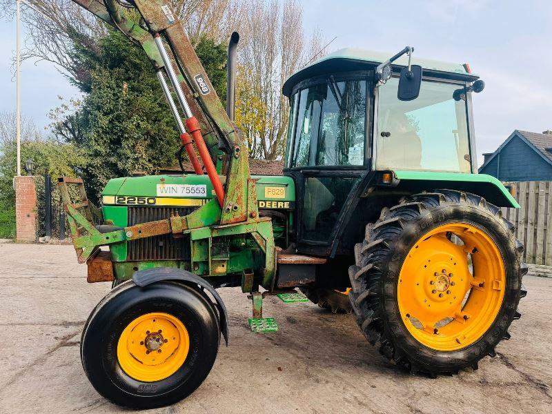 JOHN DEERE 2250 TRACTOR C/W FRONT LOADER & BUCKET *VIDEO*