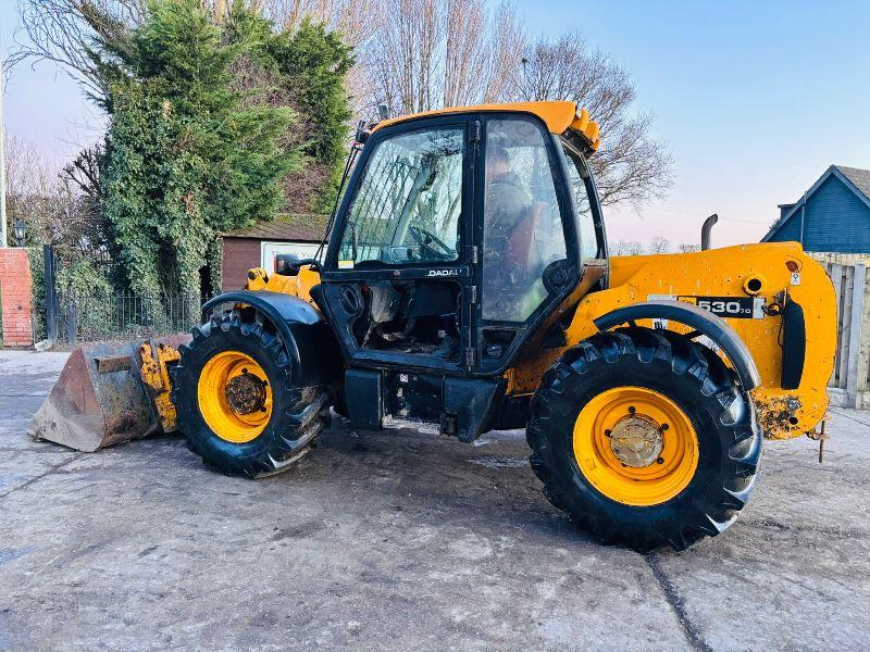 JCB 530-70 4WD TELEHANDLER C/W BUCKET & PALLET TINES *VIDEO*