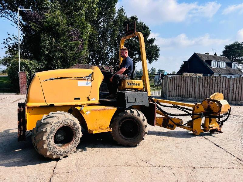 VERMEER RT850 4WD PIPE LAYER C/W VIBRATING PLOW *VIDEO*