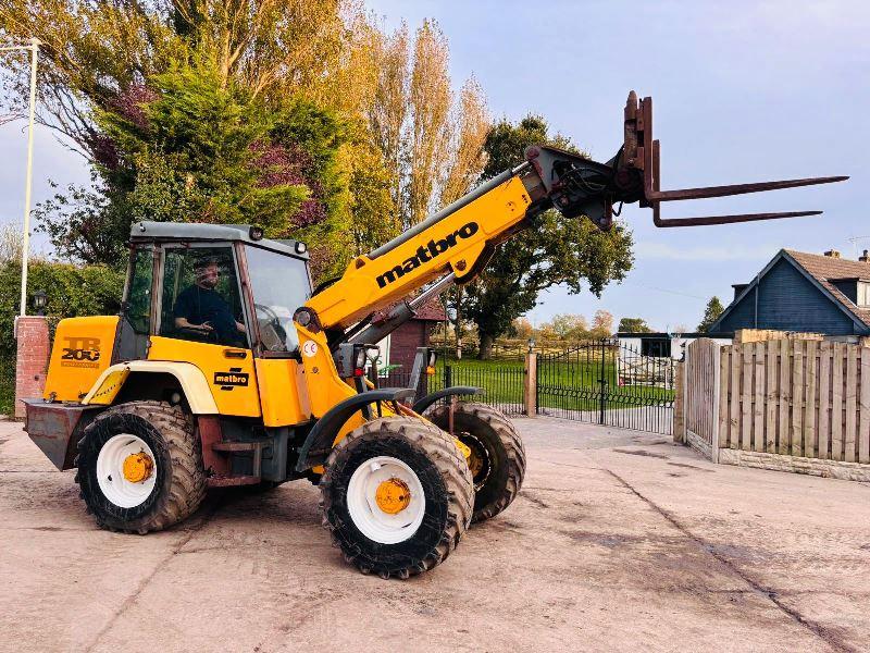 MATBRO TR200 4WD TELEHANDLER C/W PIN AND CONE HEAD STOCK & PALLET TINES 