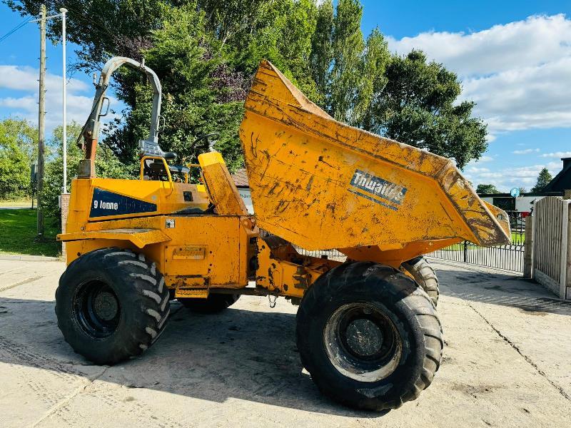 THWAITES 9 TONNE 4WD STRAIGHT TIP DUMPER C/W ROLE BAR *VIDEO*