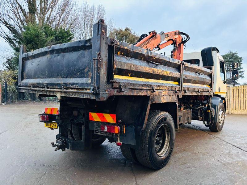 DAF LF55.220 4X2 TIPPER LORRY C/W ATLAS 92.2 CRANE *VIDEO*