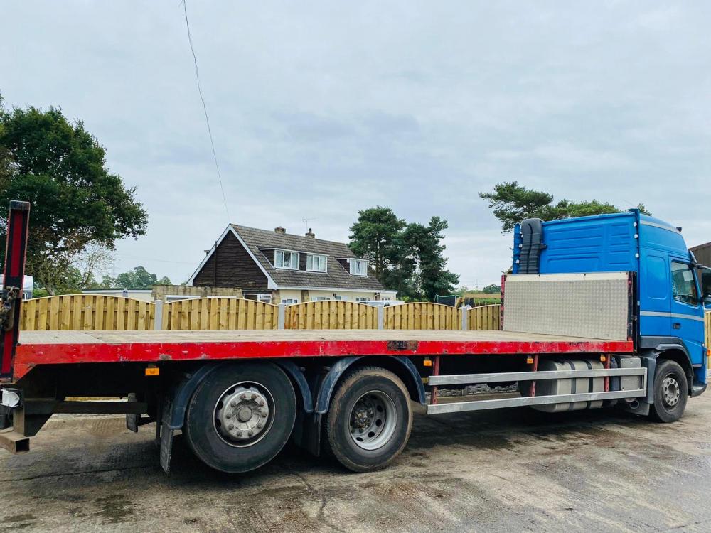 VOLVO FM 300 6X3 FLAT BED LORRY C/W REAR LIFT