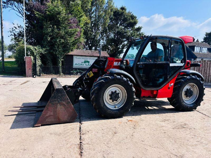 MANITOU 634-120 4WD TELEHANDLER *AG-SPEC* C/W PICK UP HITCH *VIDEO*