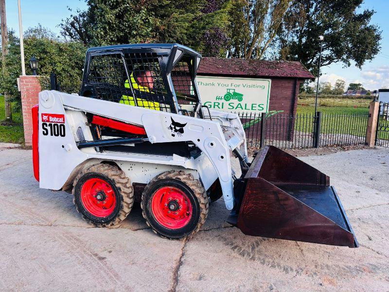 BOBCAT S100 SKIDSTEER *YEAR 2014, 1510 HOURS* C/W BUCKET *VIDEO*