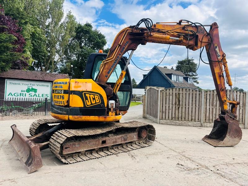 Jcb Jz70 Tracked Excavator Zero Swing Cw Quick Hitch Video