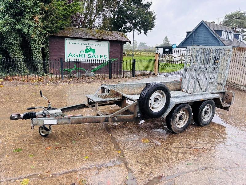 INDESPENSION TWIN AXLE PLANT TRAILER C/W LOADING RAMP *VIDEO*