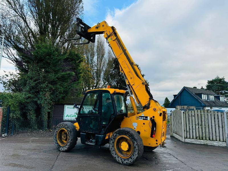 JCB 533-105 4WD TELEHANDLER *10.5 METER REACH* C/W PALLET TINES *VIDEO*