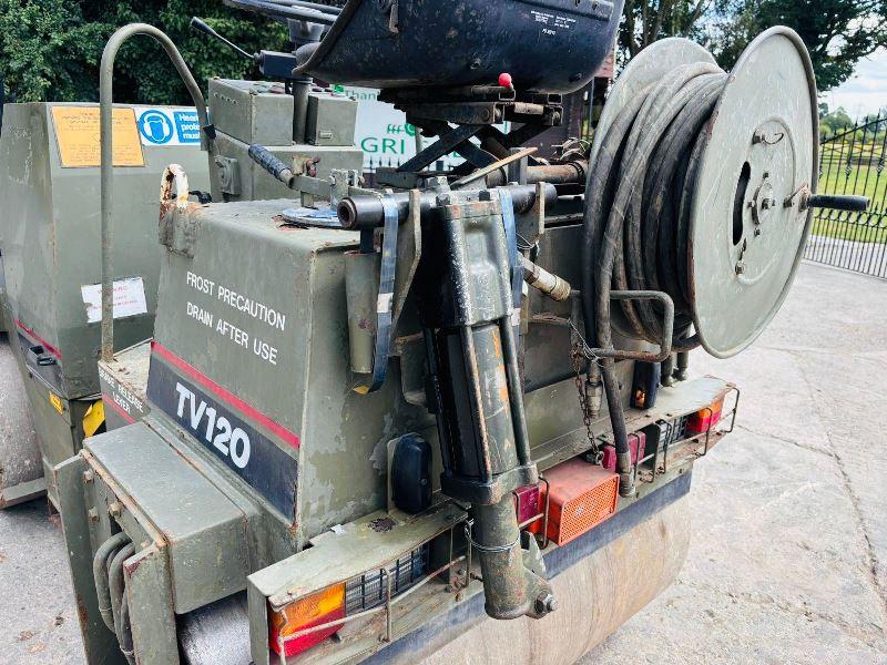 BENFORD TV120 DOUBLE DRUM ROLLER C/W HYDRAULIC POWER PACK & BREAKER 