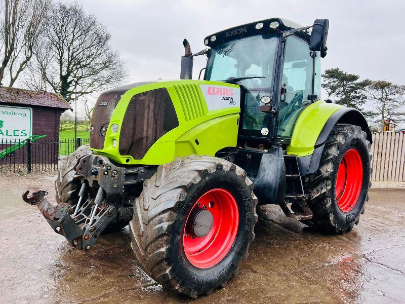 CLAAS AXION 810 4WD TRACTOR * YEAR 2008 * C/W FRONT LINKAGE *VIDEO*