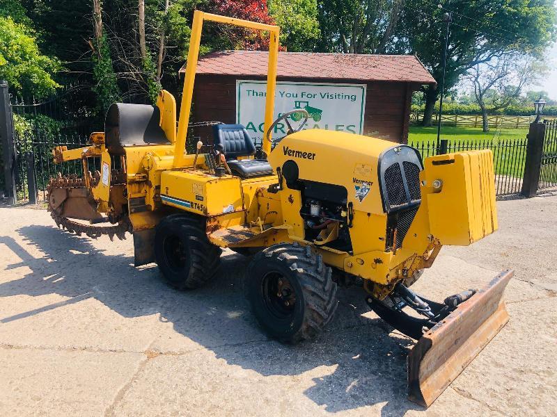 Vermeer Rt450 4wd Trencher Only 346 Hours C W 3 Way Blade