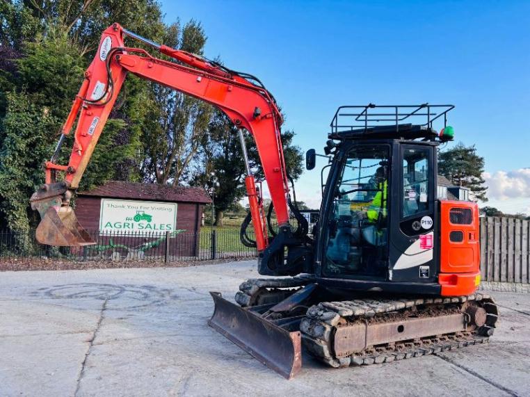 HITACHI ZAXIS ZX85 TRACKED EXCAVATOR *YEAR 2014* C/W QUICK HITCH *VIDEO*