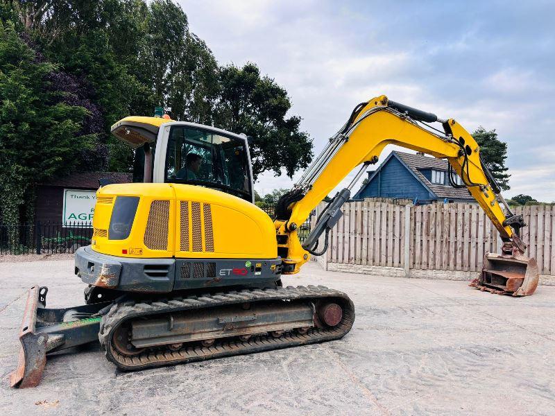 WACKER NEUSON ET90 EXCAVATOR *YEAR 2018, ONLY 3224 HOURS* C/W QUICK HITCH *VIDEO*