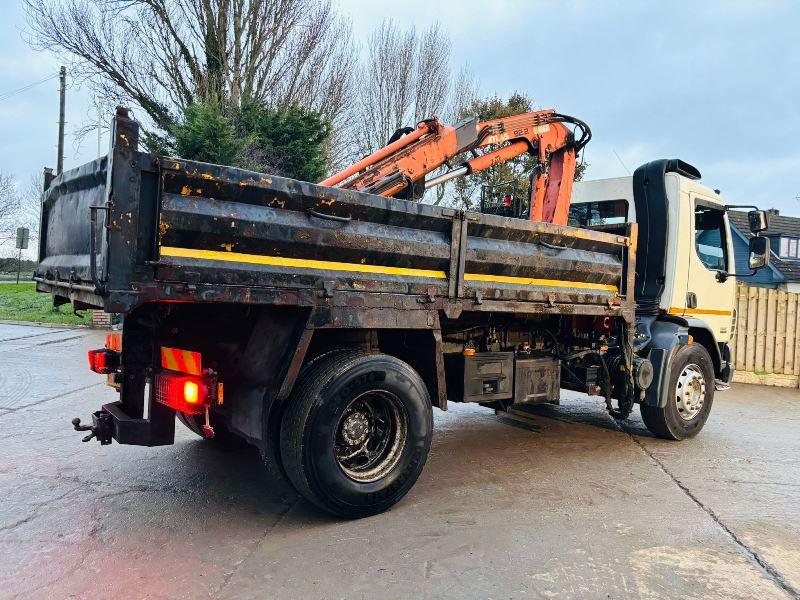 DAF LF55.220 4X2 TIPPER LORRY C/W ATLAS 92.2 CRANE *VIDEO*