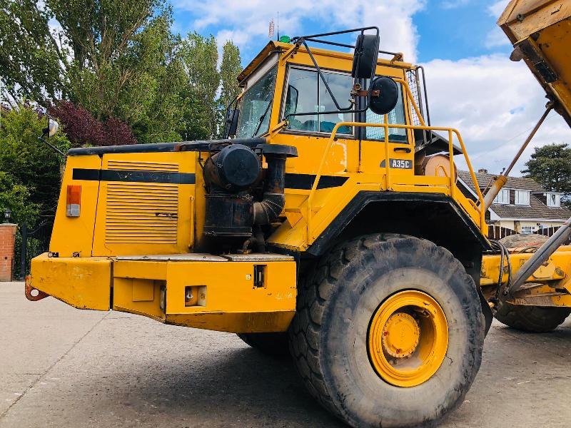 VOLVO A35C 6X6 DUMP TRUCK C/W REVERSE CAMERA