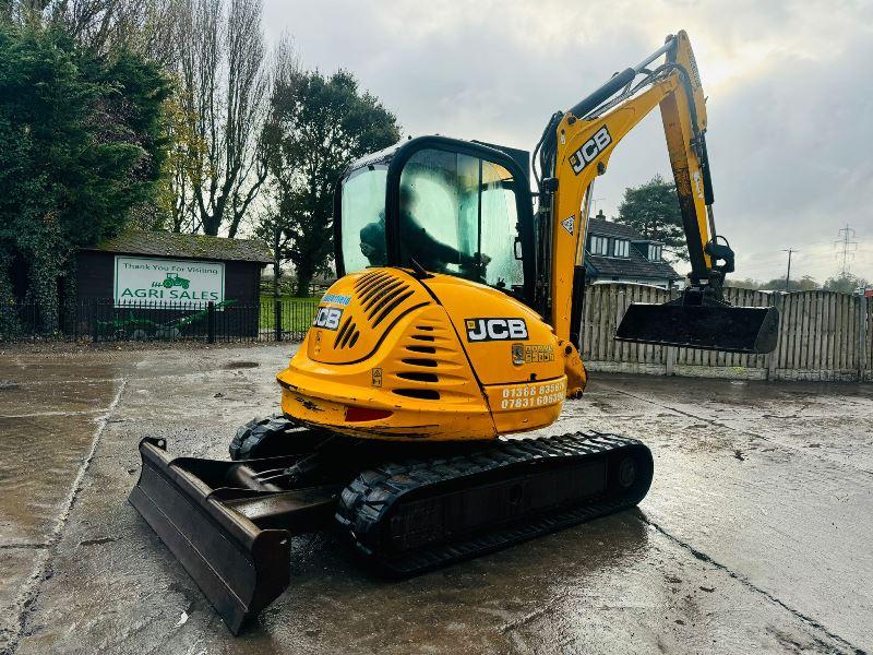 JCB 8065 TRACKED EXCAVATOR *ZERO SWING, YEAR 2013* C/W QUICK HITCH *VIDEO*