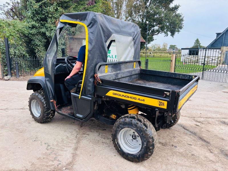 JCB GROUNDHOG 4X4 UTV *YEAR 2009* C/W EASY SHEET CANOPY 