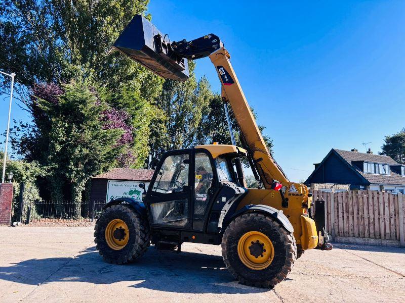 CATERPILLAR TH407C 4WD TELEHANDLER *AG-SPEC, YEAR 2016* C/W NEW BUCKET *VIDEO*