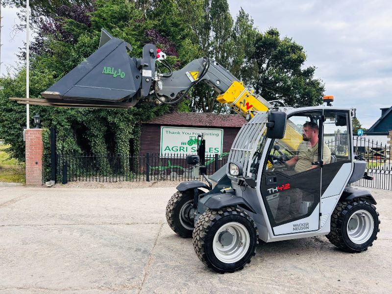 WACKER NEUSON TH412 4WD TELEHANDLER *ONLY 18 HOURS* C/W TINES & BUCKET *VIDEO*