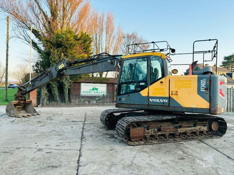 VOLVO EC140EL TRACKED EXCAVATOR *YEAR 2016, 5529 HOURS* C/W QUICK HITCH *VIDEO*