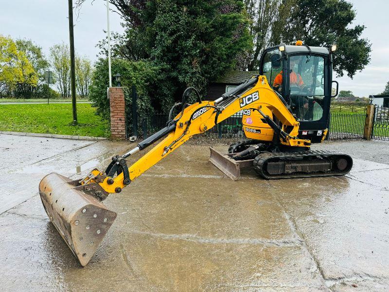 JCB 8026 TRACKED EXCAVATOR *ZERO SWING, YEAR 2017, 3325 HOURS* C/W BUCKET 