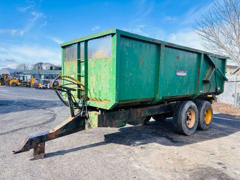 WOOTTON 10 TONNE TANDEM AXLE GRAIN TRAILER WITH HYDRAULIC REAR TAILGATE*VIDEO*