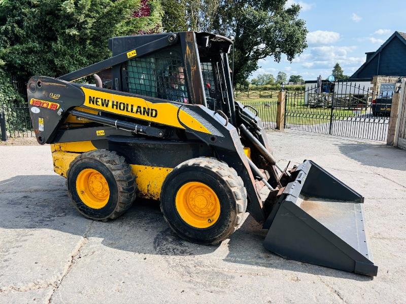 NEW HOLLAND LS180B HIGH LIFT SKIDSTEER C/W BUCKET *VIDEO*