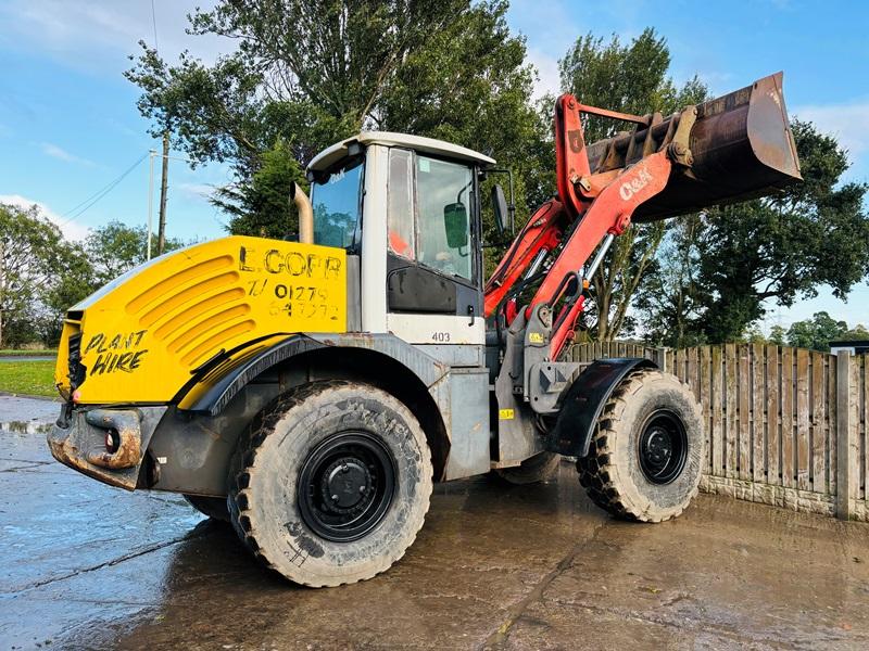 O & K L25 4WD LOADING SHOVEL C/W JOYSTICK CONTROL & BUCKET 