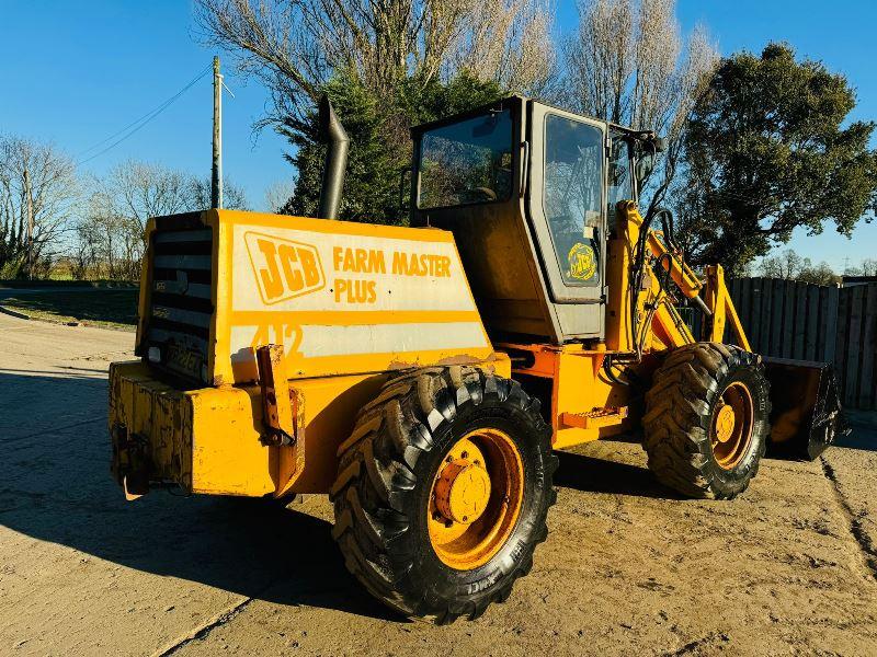 JCB 412 4WD LOADING SHOVEL C/W PERKINS ENGINE & BRAND NEW BUCKET 