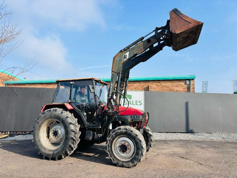 CASE 4230 TRACTOR *C/W QUICKIE 450 LOADING BUCKET*VIDEO*