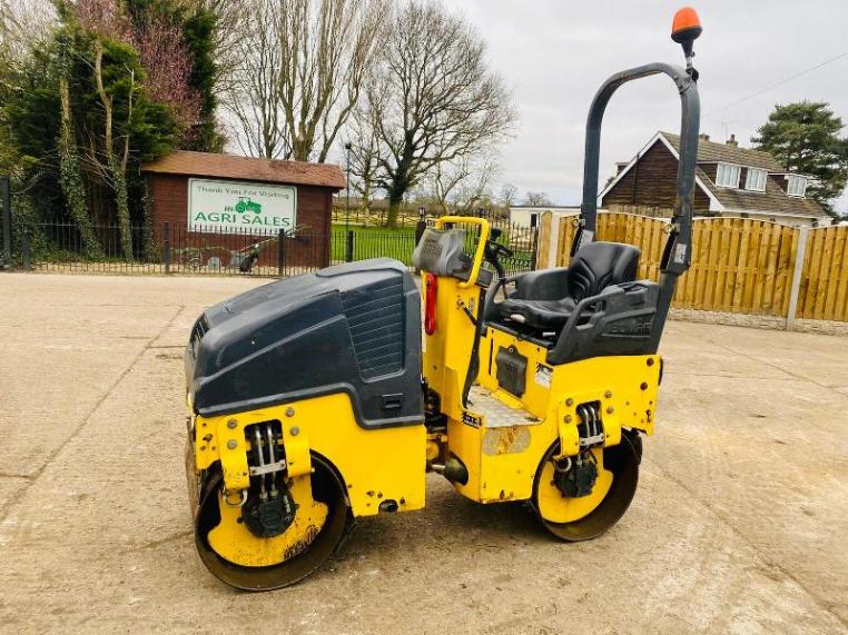 BOMAG BW80 DUBLE DRUM ROLLER * YEAR 2012, ONLY 853 HOURS * C/W KUBOTA ...