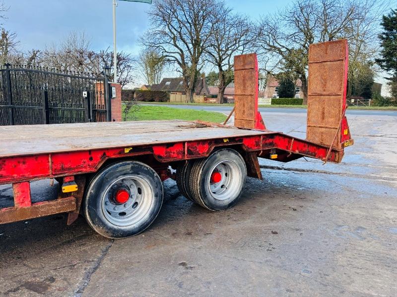 HERBST 29 TWIN AXLE DRAG TRAILER *YEAR 2015* C/W LOADING RAMPS 