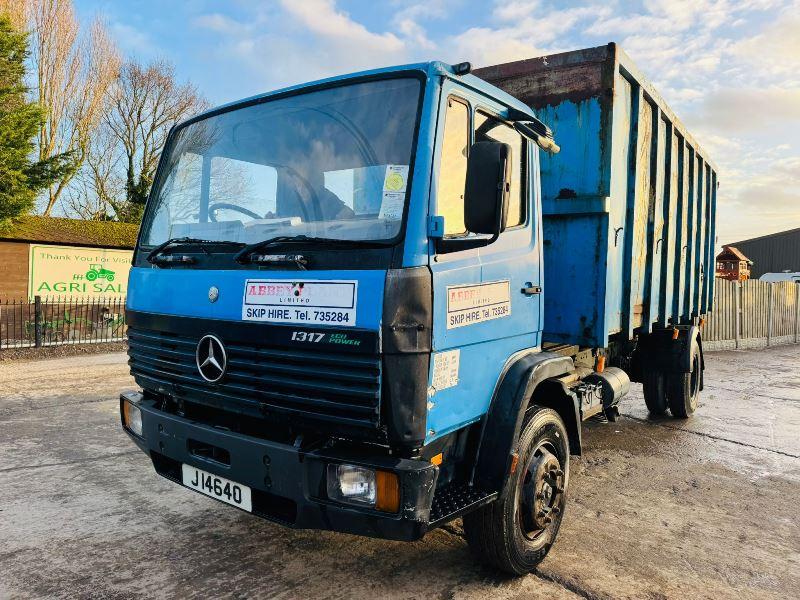 MERCEDES 1317 ECO POWER 4X2 TIPPER LORRY C/W HIGH SIDED BODY *VIDEO*